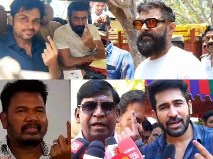 Lok Sabha election 2024: Vikram, Suriya, Karthi, Vadivelu, Shankar, and Vijay Antony participate in Tamil Nadu polls